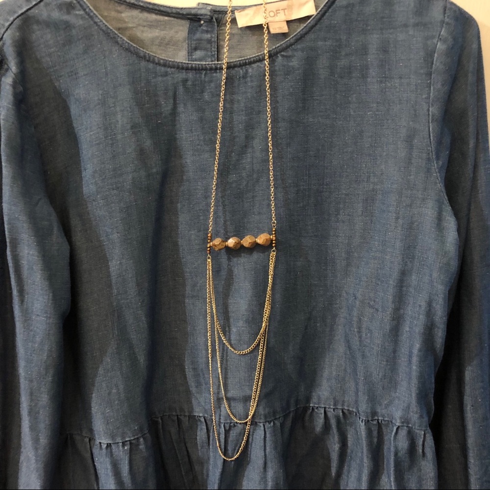 Long Gold Necklace